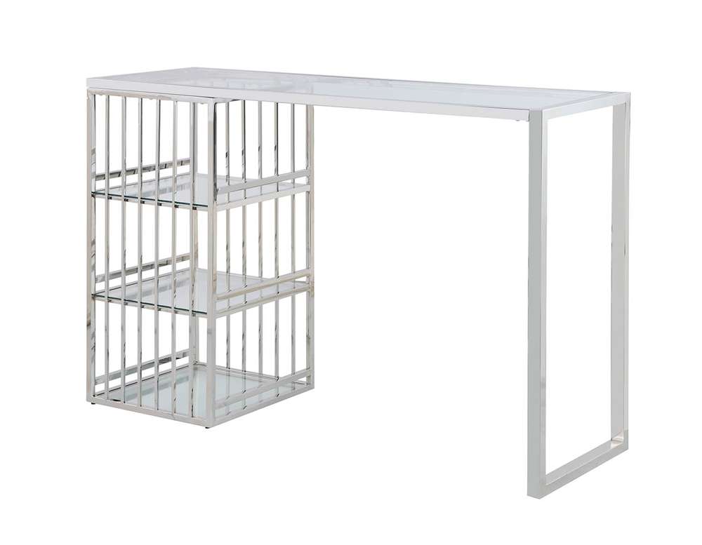 Chintaly - Modern Stainless Steel & Glass Bar - 7400-BAR veiw 1