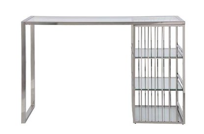Chintaly - Modern Stainless Steel & Glass Bar - 7400-BAR veiw 2