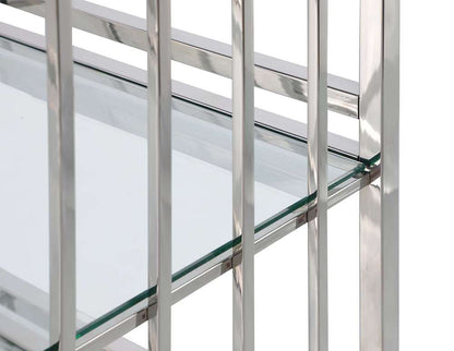 Chintaly - Modern Stainless Steel & Glass Bar - 7400-BAR veiw 4