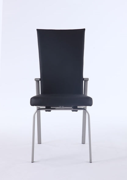 Chintaly - Molly Motion Back Side Chair in Black (Set of 2) - MOLLY-SC-BLK-BSH veiw 3
