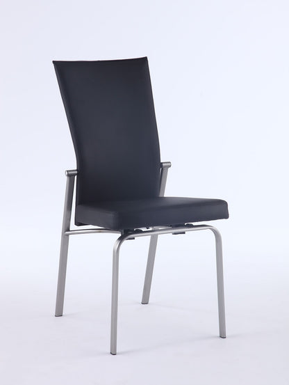 Chintaly - Molly Motion Back Side Chair in Black (Set of 2) - MOLLY-SC-BLK-BSH veiw 4