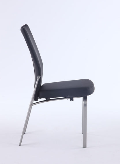 Chintaly - Molly Motion Back Side Chair in Black (Set of 2) - MOLLY-SC-BLK-BSH veiw 5