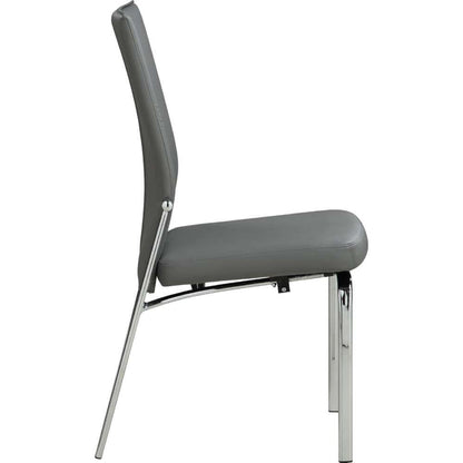 Chintaly - Motion-Back Side Chair w/ Graphite Steel Frame - (Set of 2) - MOLLY-SC-GRY veiw 3