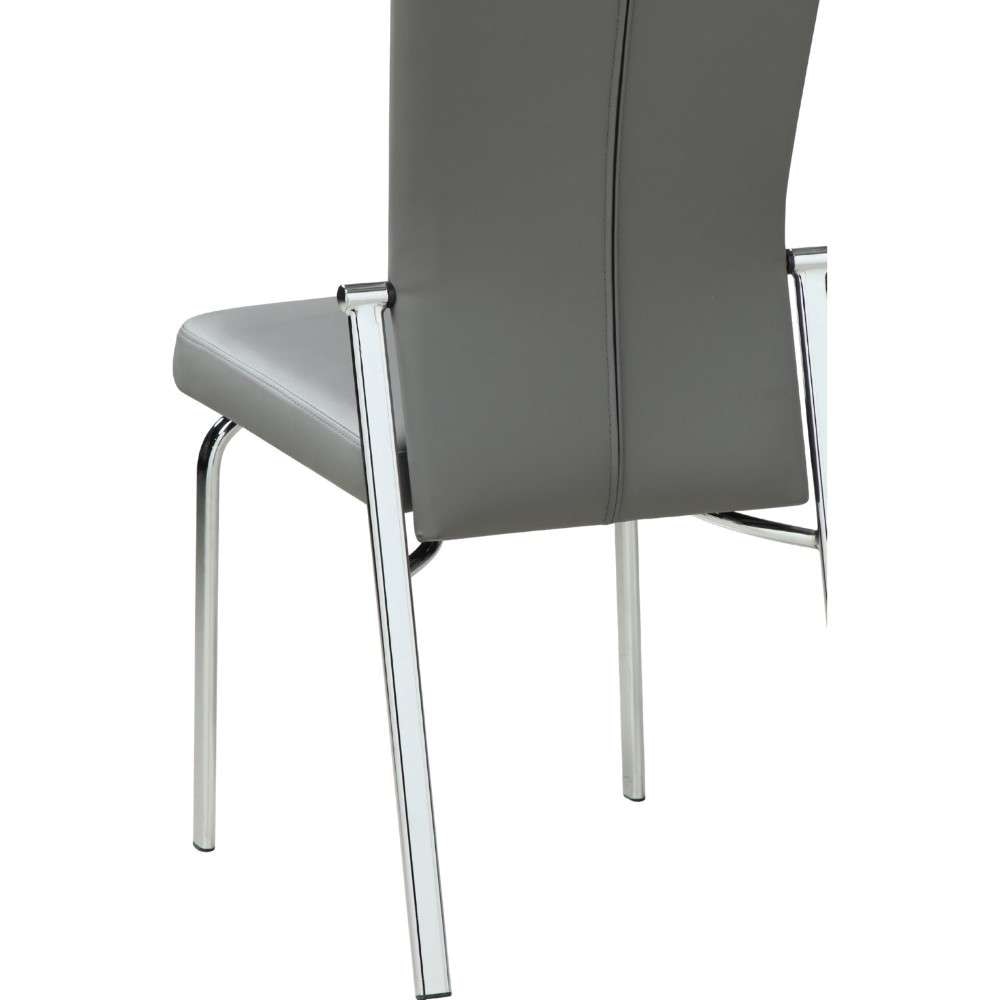 Chintaly - Motion-Back Side Chair w/ Graphite Steel Frame - (Set of 2) - MOLLY-SC-GRY veiw 4