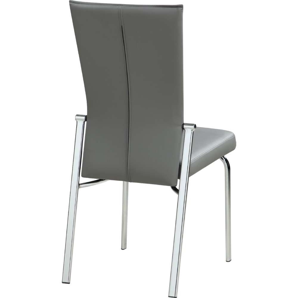 Chintaly - Motion-Back Side Chair w/ Graphite Steel Frame - (Set of 2) - MOLLY-SC-GRY veiw 5