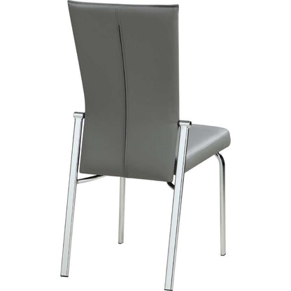 Chintaly - Motion-Back Side Chair w/ Graphite Steel Frame - (Set of 2) - MOLLY-SC-GRY veiw 5