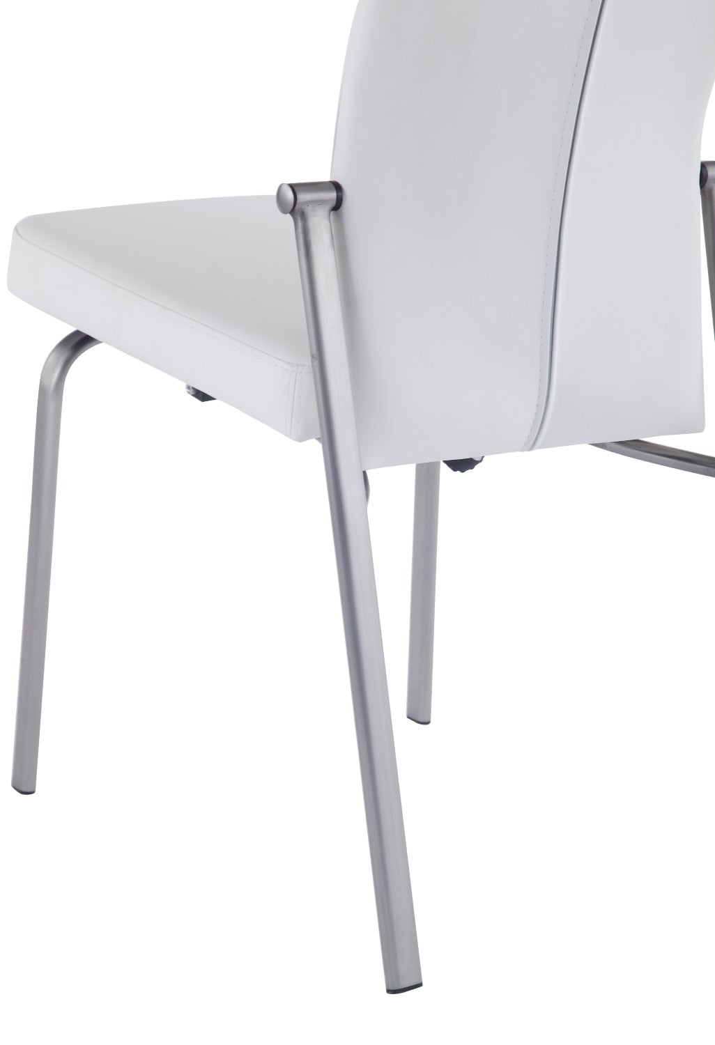 Chintaly - Molly Motion Back Side Chair in White PU (Set of 2) - MOLLY-SC-WHT veiw 3