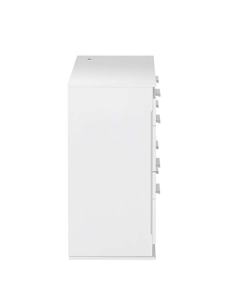 Chintaly - Moscow Modern Gloss White 8-Drawer Dresser - MOSCOW-DRS veiw 3