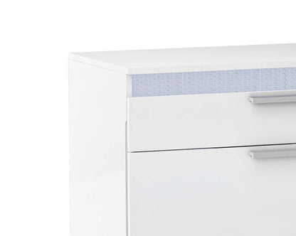 Chintaly - Moscow Modern Gloss White 8-Drawer Dresser - MOSCOW-DRS veiw 5