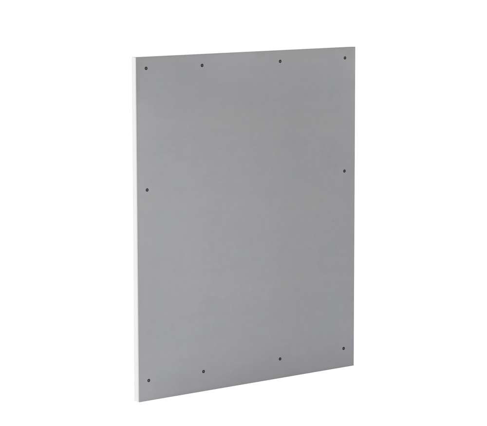 Chintaly - Moscow Modern White Laminate Framed Mirror w/ LED Light - MOSCOW-MIR veiw 4