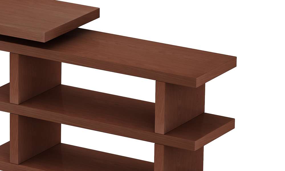 Chintaly - Motion Home Office Desk w/ Shelves - 6915-DSK-WAL veiw 2