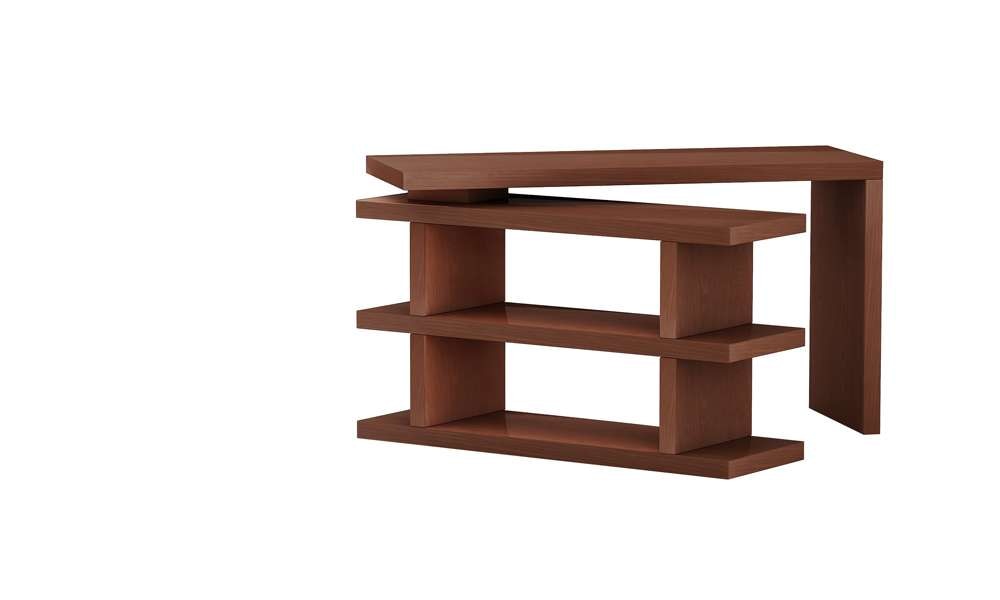 Chintaly - Motion Home Office Desk w/ Shelves - 6915-DSK-WAL veiw 4