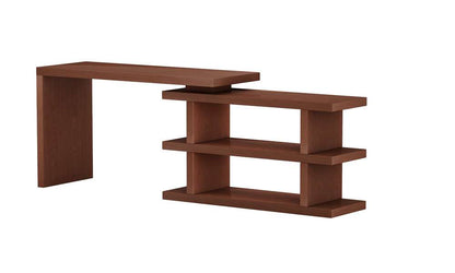 Chintaly - Motion Home Office Desk w/ Shelves - 6915-DSK-WAL veiw 6
