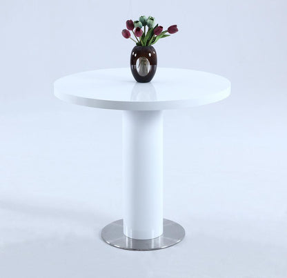 Chintaly - Murray Counter Table in Gloss White - MURRAY-CNT veiw 1