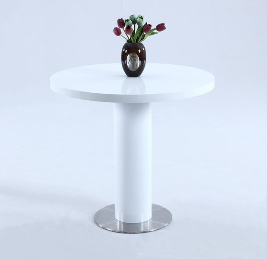 Chintaly - Murray Counter Table in Gloss White - MURRAY-CNT veiw 1