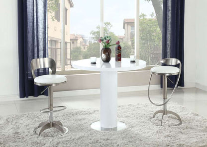 Chintaly - Murray Counter Table in Gloss White - MURRAY-CNT veiw 2