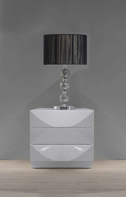 Chintaly - Paris 3 Drawer Night Stand - PARIS-NS veiw 1