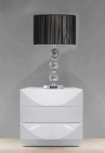 Chintaly - Paris 3 Drawer Night Stand - PARIS-NS veiw 2