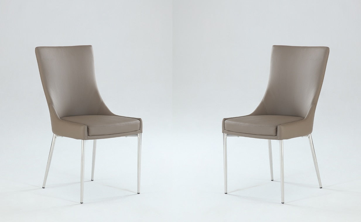 Chintaly - Patricia Designed Seat Dining Chair (Set of 2) - PATRICIA-SC-BRW veiw 1