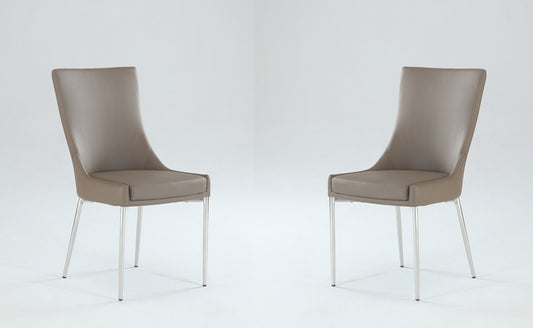 Chintaly - Patricia Designed Seat Dining Chair (Set of 2) - PATRICIA-SC-BRW veiw 1