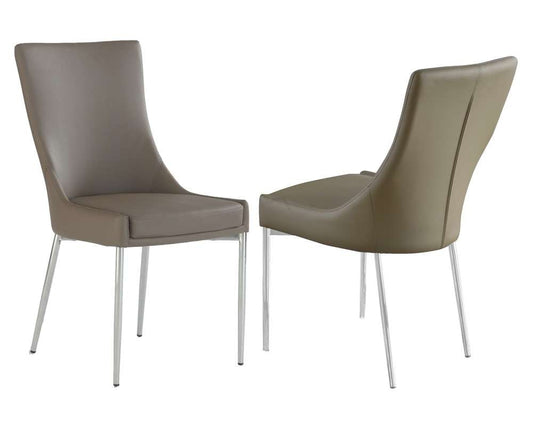 Chintaly - Patricia Designed Seat Dining Chair (Set of 2) - PATRICIA-SC-BRW veiw 2