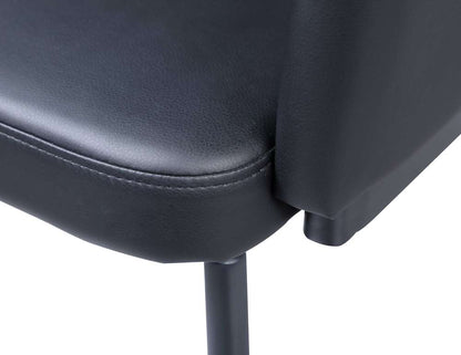 Chintaly - Pixie Modern Club Arm Chair w/ Memory Swivel (Set of 2) - DEMI-AC-BLK veiw 6