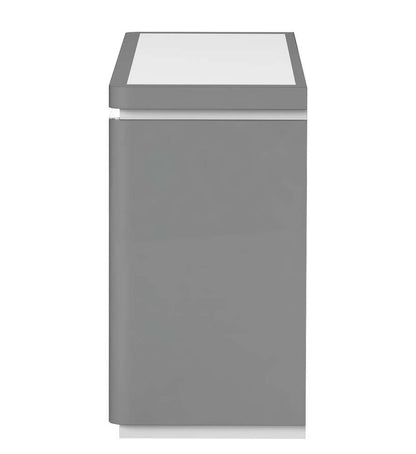 Chintaly - Rachel 2-Tone Contemporary Buffet w/ Tinted Glass Doors & LED Light - RACHEL-BUF veiw 4