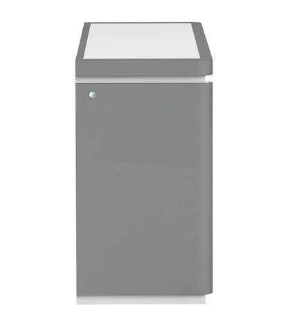 Chintaly - Rachel 2-Tone Contemporary Buffet w/ Tinted Glass Doors & LED Light - RACHEL-BUF veiw 6
