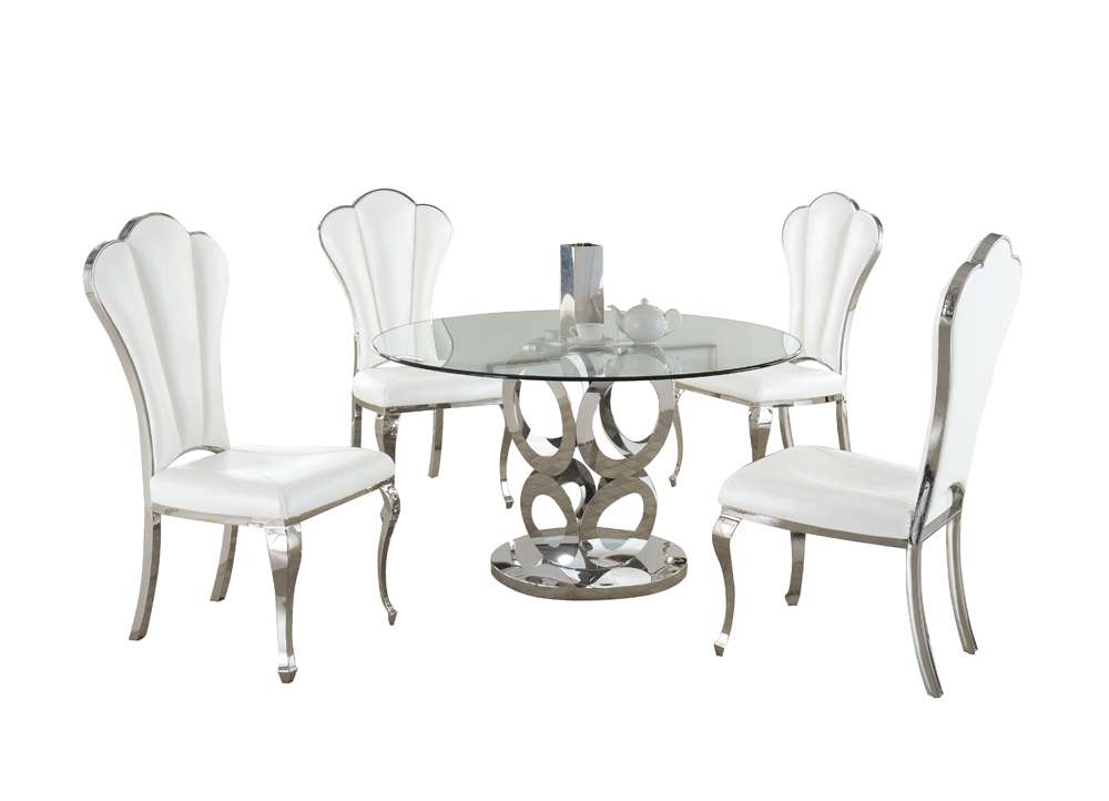 Chintaly - Raegan 5 Pieces Dining Set Table With 4 Side Chairs - RAEGAN-5PC veiw 1