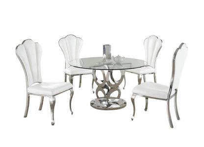 Chintaly - Raegan 5 Pieces Dining Set Table With 4 Side Chairs - RAEGAN-5PC veiw 1