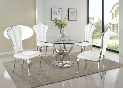 Chintaly - Raegan 5 Pieces Dining Set Table With 4 Side Chairs - RAEGAN-5PC veiw 2