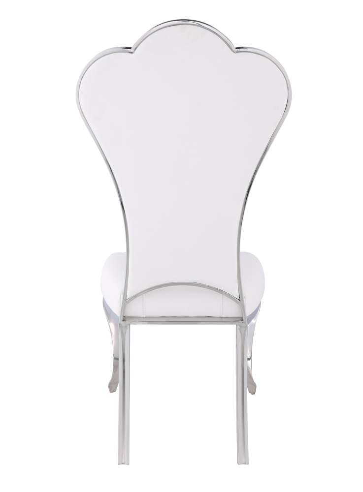 Chintaly - Raegan Shell Back Side Chair in White Fabric (Set of 2) - RAEGAN-SC-WHT veiw 4