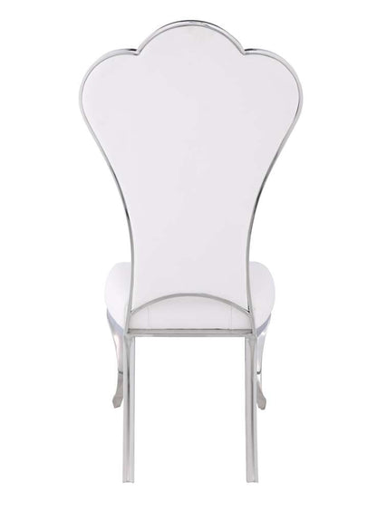 Chintaly - Raegan Shell Back Side Chair in White Fabric (Set of 2) - RAEGAN-SC-WHT veiw 4