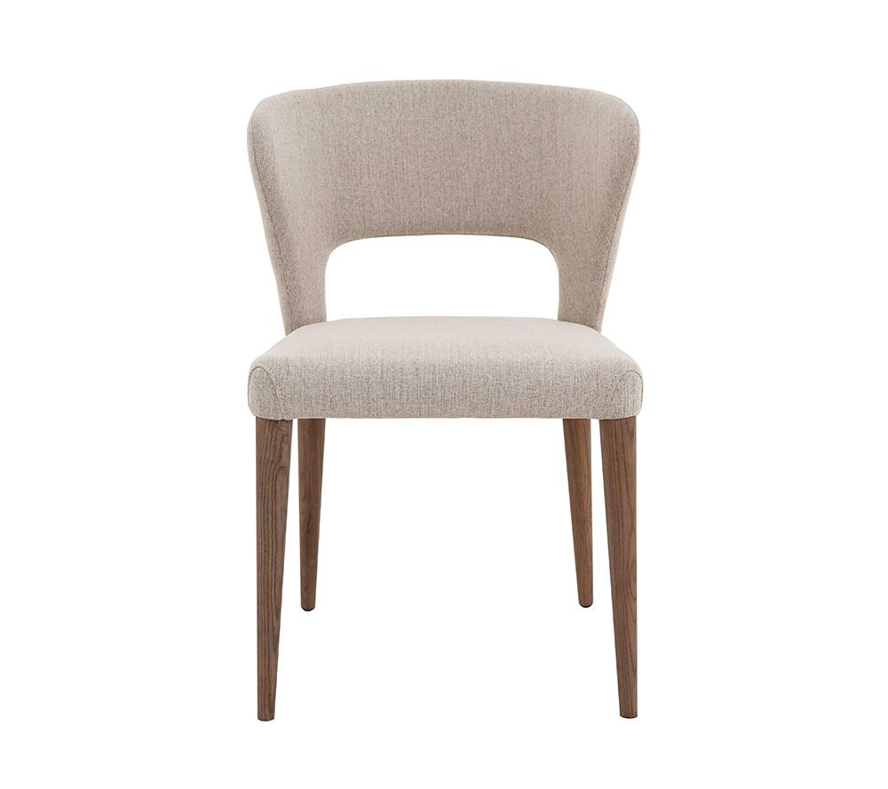 Chintaly - ROSE - Modern Curved Open-back Side Chair - (Set of 2) - ROSE-SC-WAL-TPE veiw 2