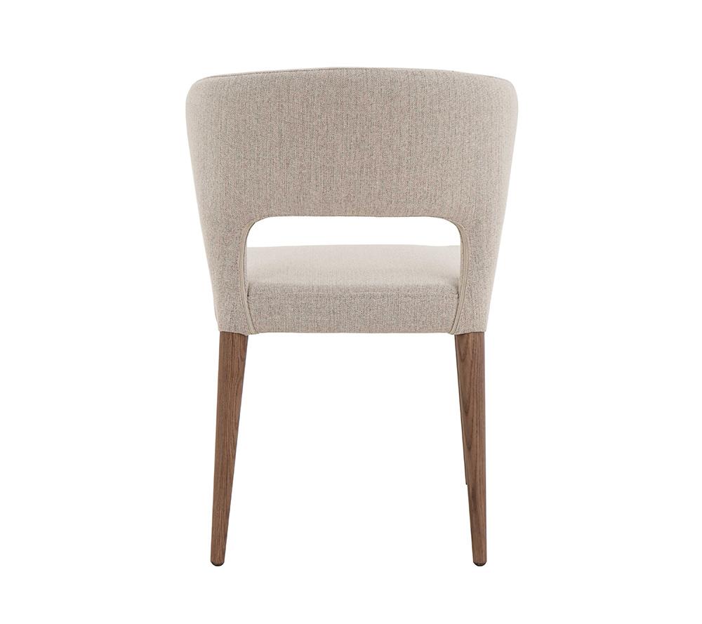 Chintaly - ROSE - Modern Curved Open-back Side Chair - (Set of 2) - ROSE-SC-WAL-TPE veiw 4
