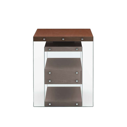 Chintaly - Rotatable Wooden Desk w/ 3 Drawers and 3 Shelves - 6902-DSK-WAL veiw 8