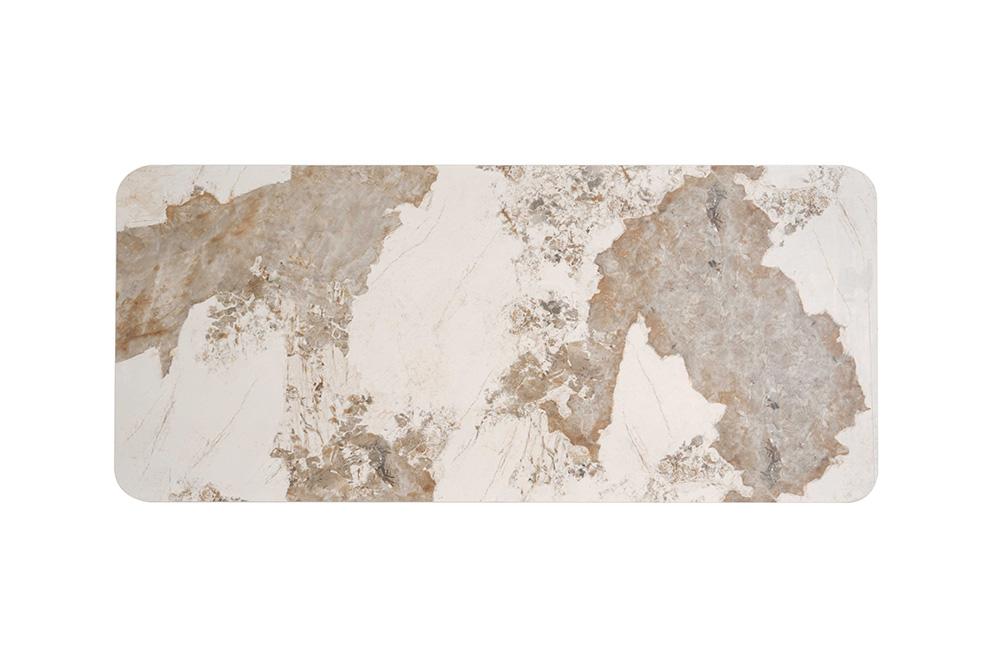 Chintaly - RUBY - Modern Ceramic & Wooden Top Table w/ Wooden Legs - RUBY-DT veiw 5