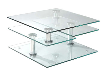 Chintaly - Square Motion Glass Cocktail - 8052-CT veiw 1