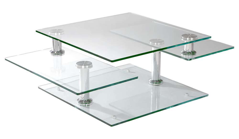 Chintaly - Square Motion Glass Cocktail - 8052-CT veiw 2