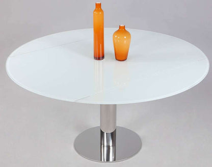Chintaly - Tami Round Dining Table - TAMI-DT-CRM veiw 1