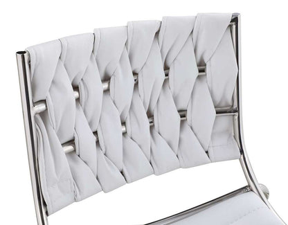 Chintaly - Taylor Contemporary Stackable Counter Stool w/ Weave Back (Set of 2) - TAYLOR-CS-WHT veiw 6