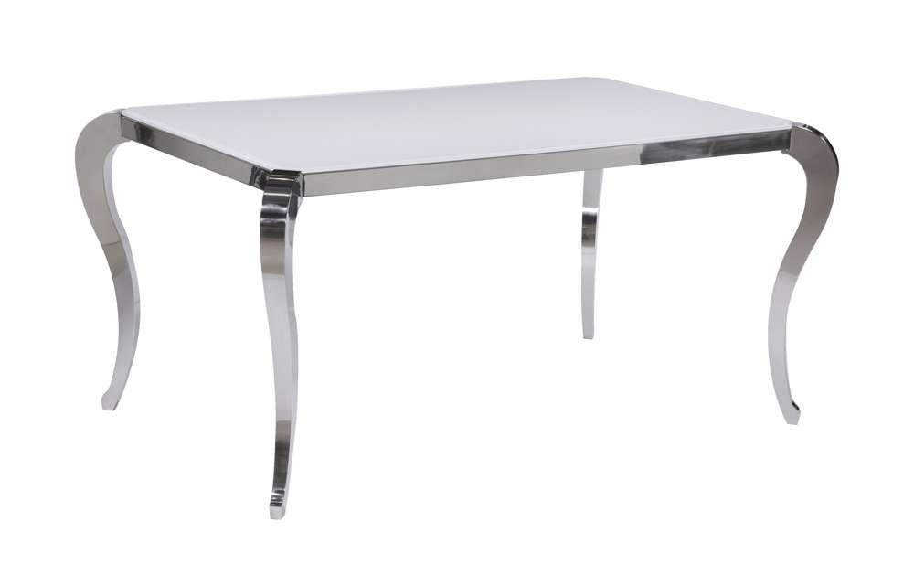 Chintaly - Teresa Starphire Glass Dining Table - TERESA-DT veiw 1