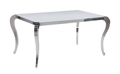 Chintaly - Teresa Starphire Glass Dining Table - TERESA-DT veiw 1