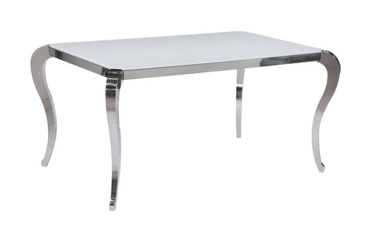 Chintaly - Teresa Starphire Glass Dining Table - TERESA-DT veiw 1