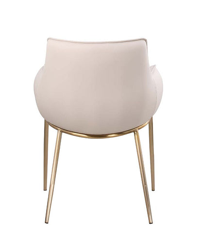 Chintaly - TRACY-BGL - Club Style Arm Chair w/ Golden Legs - 2 Per Box - TRACY-AC-TPE veiw 7