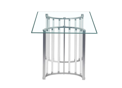 Chintaly - TRISHA - Dining set w/ 42inx 72in Glass Top Table & Acrylic Arm Chairs - TRISHA-5PC-4272 veiw 3