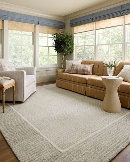 Chris Loves Julia x Loloi - Beau Brown  / Ivory 16 x 26 Cover w/Down Pillow - DSETPCJ0014BRIVPI15 veiw 2