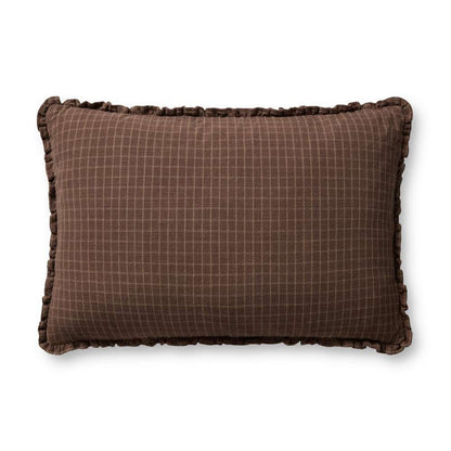 Chris Loves Julia x Loloi - Dinah Chocolate  / Latte 16 x 26 Cover w/Poly Pillow - PSETPCJ0012CTLTPI15 veiw 1