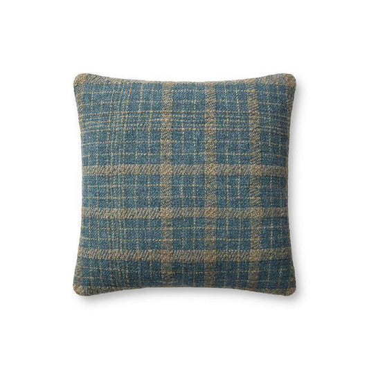 Chris Loves Julia x Loloi - Earl Teal  / Green 18 x 18 Cover w/Down Pillow - DSETPCJ0016TEGRPIL1 veiw 1