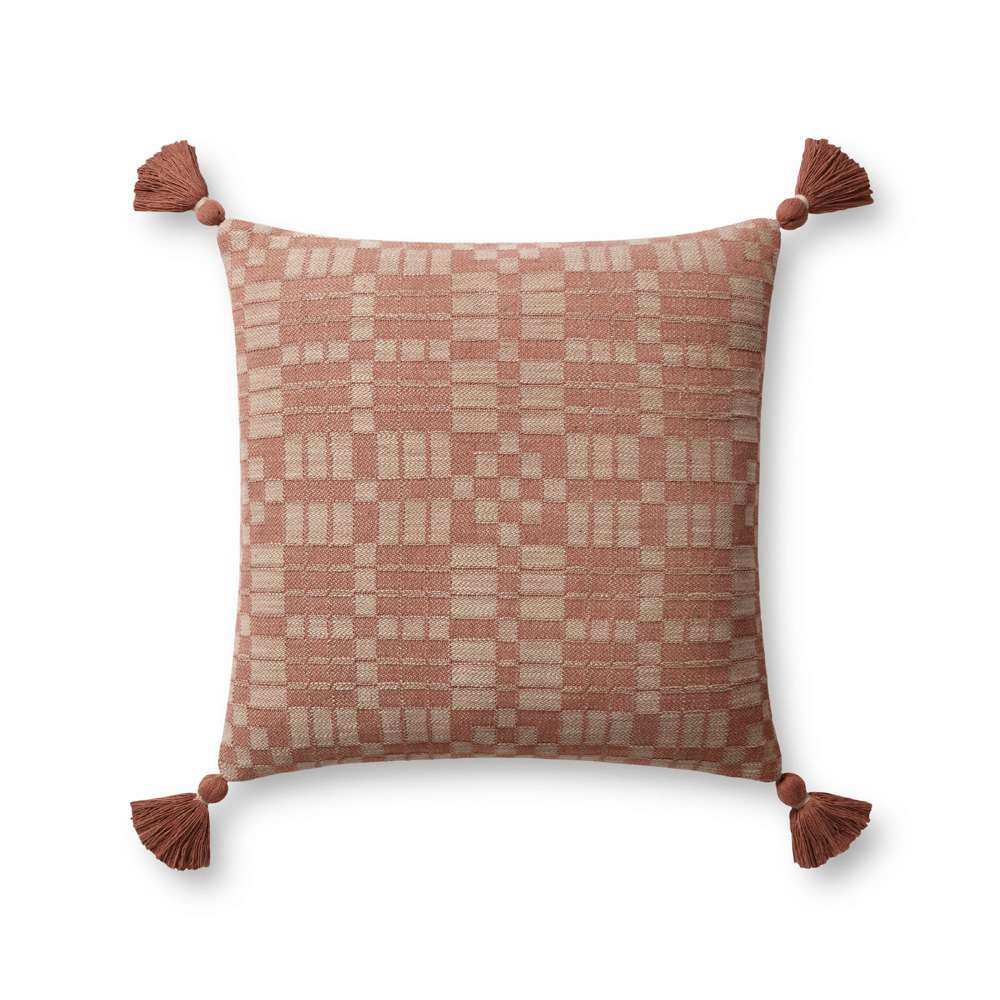 Chris Loves Julia x Loloi - Ellery Clay 18 x 18 Cover Only Pillow - P306PCJ0017CG00PIL1 veiw 1